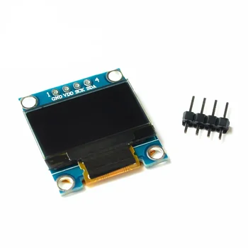 Синий/белый 0,96-дюймовый OLED-дисплей связи I2C IIC 128 * 64 ЖК-модуль для Arduino Free Routine Изображение