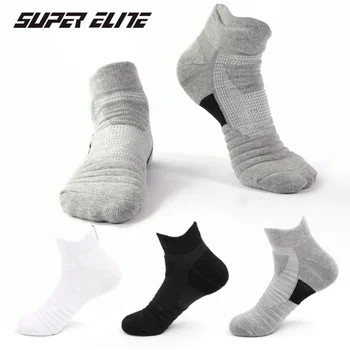 Хит продаж 2023, Весенне-осенние мужские Хлопчатобумажные носки с короткими трубками, впитывающие пот и противоскользящие, для альпинизма на открытом воздухе Изображение