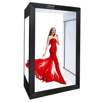 Хит продаж, коробка для фотостудии PULUZ 2 м, комплект для фотостудии мощностью 240 Вт 5500 К, комплект для одежды/портрета модели для взрослых Изображение